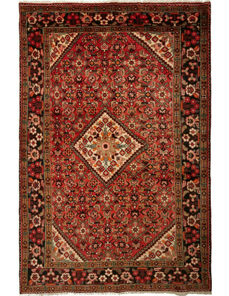 Tappeto Hamadan Persia marrone blu 150x228