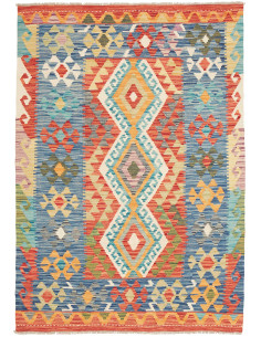 Kilim 127x182 Cm Kilim, Afghanistan, Hand-carded Wool warp: