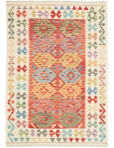Kilim 125x177 Cm Kilim, Afghanistan, Lana Cardata A Mano