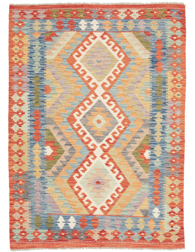 Kilim 123x173 Cm Kilim Afghanistan Hand-carded Wool warp