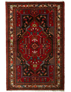 Rug Hamadan Persia maroon 137x210