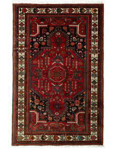 Rug Hamadan Persia blue white 134x212