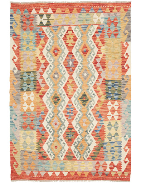 Kilim 124x183 Cm Kilim Afghanistan Lana Cardata A Mano