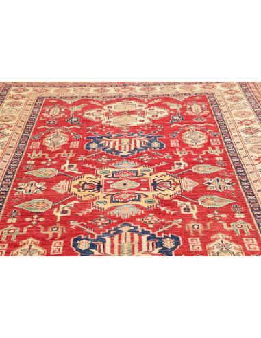 Kazak Fine 202x290 Cm Kazak Fine, Pakistan, Hand-carded Wool