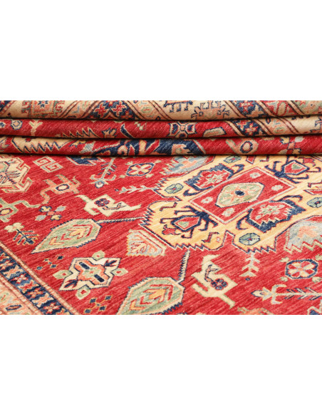 Kazak Fine 202x290 Cm Kazak Fine, Pakistan, Hand-carded Wool