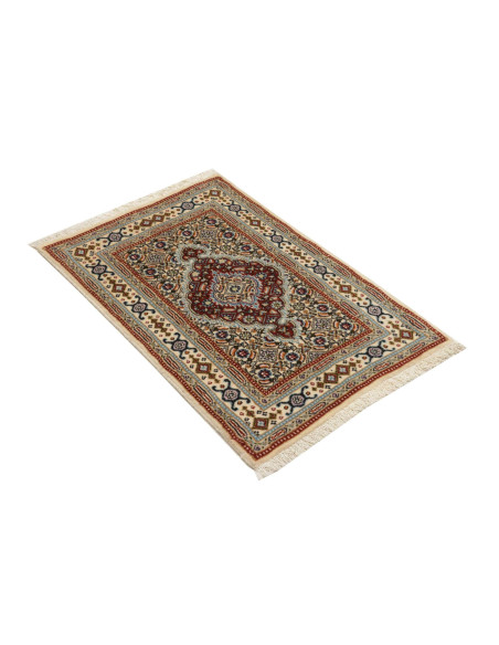 Rug Moud Persia maroon beige 57x90
