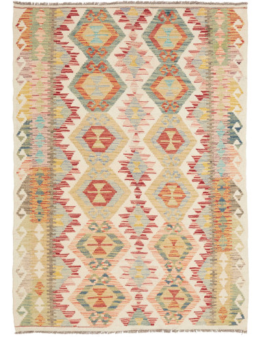 Kilim 123x172 Cm Kilim, Afghanistan, Lana Cardata A Mano