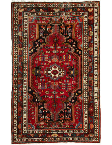 Rug Hamadan Persia grey maroon 133x210