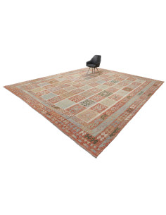 Kilim 404x496 Cm Kilim Afghanistan, Lana Cardata A Mano 2