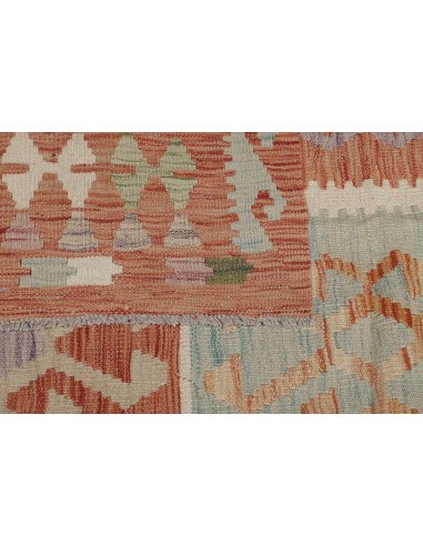 Kilim 404x496 Cm Kilim Afghanistan, Hand-carded Wool cotton