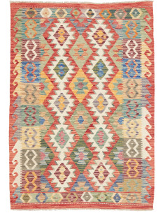Kilim 123x176 Cm Kilim, Afghanistan, Hand-carded Wool warp:
