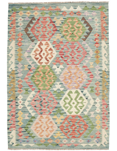 Kilim 128x181 Cm Kilim, Afghanistan, Lana Cardata A Mano