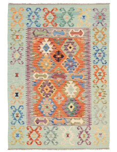 Kilim 119x166 Cm Kilim Afghanistan Hand-carded Wool cotton