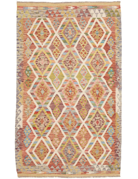 Kilim 124x204 Cm Kilim, Afghanistan, Lana Cardata A Mano