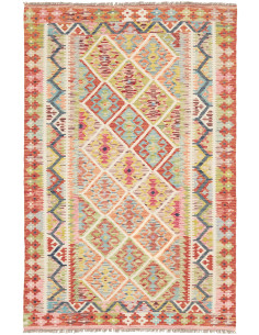 Kilim 122x183 Cm Kilim, Afghanistan, Hand-carded Wool warp: