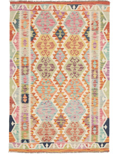 Kilim 124x182 Cm Kilim Afghanistan, Lana Cardata A Mano,