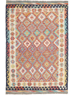 Kilim 127x192 Cm Kilim, Afghanistan, Lana Cardata A Mano
