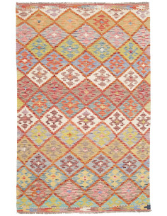 Kilim 119x192 Cm Afghan Kilim, Hand-carded Wool, Cotton