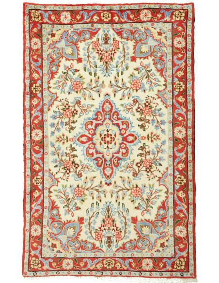 Rug Hamadan Persia beige brown 85x133