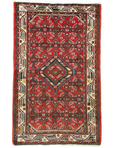 Rug Hamadan Persia brown yellow 85x133