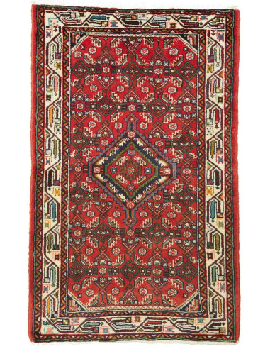 Rug Hamadan Persia brown yellow 85x133