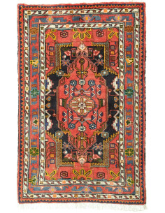 Rug Hamadan Persia brown white 78x123