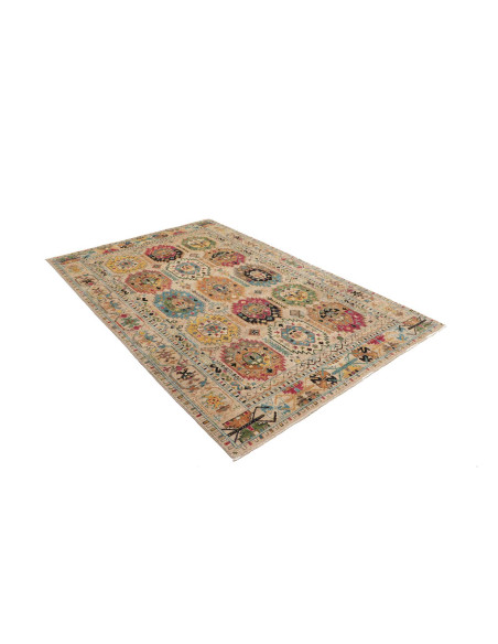Rug Tribal Pakistan 146x213 Beige Multicolored