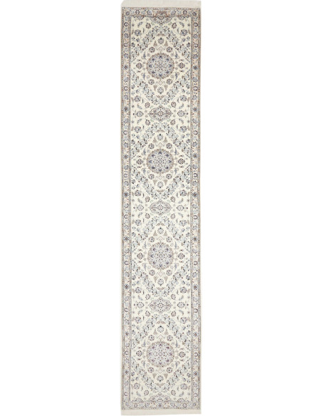 Nain 6la 80x422 Cm Nain 6la, Persia, Lana Cardata A Mano E