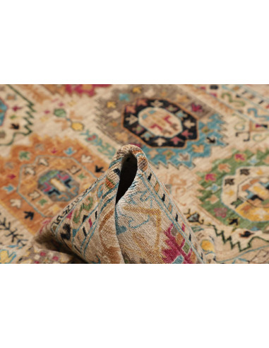 Tappeto Tribal Pakistan 146x213 Beige Multicolo