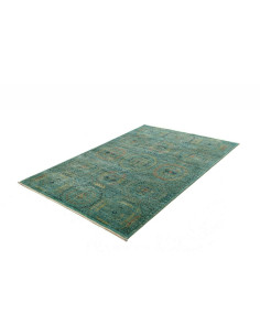 Rug Mamlouk Pakistan 124x189 Turquoise Gold Ora 2