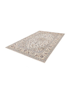 Rug Kashan Persia 194x293 Cream Ivory Dark Blue 2