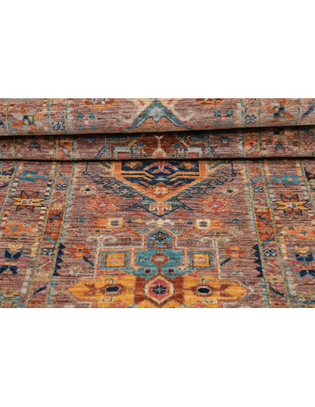 Tappeto Tribal Pakistan 78x205 Marrone Rossicci