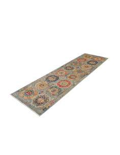 Tribal 82x273 Cm Tribal, Pakistan, Lana Cardata A Mano, 2