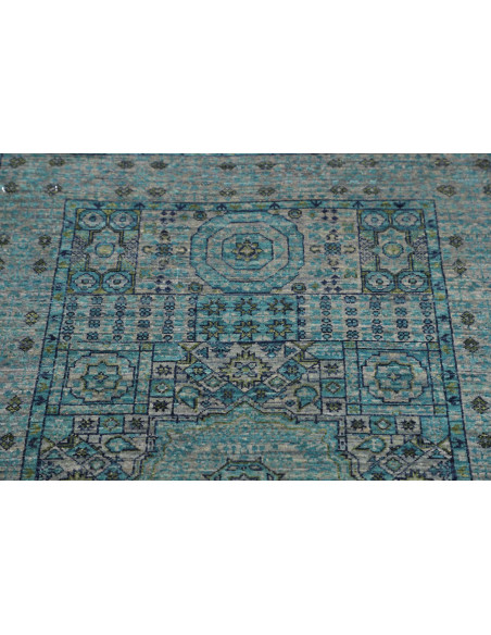 Rug Mamlouk Pakistan 80x293 Turquoise Teal