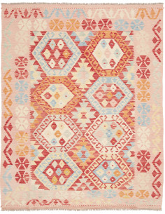 Kilim 153x195 Cm Kilim, Afghanistan, Hand-carded Wool warp: