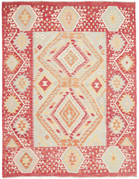 Kilim 155x206 Cm Kilim, Afghanistan, Lana Cardata A Mano
