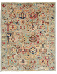 Rug Tribal Pakistan 148x186 Sage Green Blue