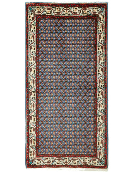 Tappeto Hamadan Persia grigio beige 62x126