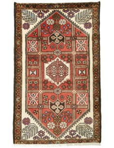 Rug Hamadan Persia brown grey 77x126