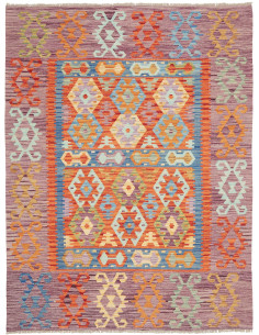 Kilim 148x200 Cm Kilim, Afghanistan, Lana Cardata A Mano