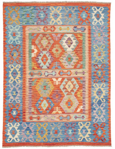 Kilim 148x197 Cm Kilim Afghanistan. Hand-carded Wool cotton