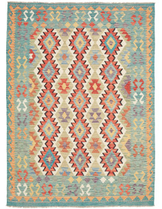 Kilim 147x197 Cm Kilim Afghanistan, Lana Cardata A Mano
