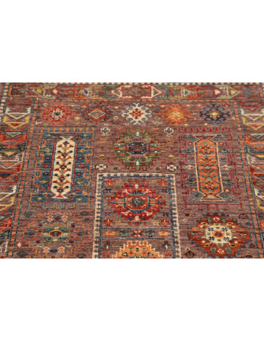 Tappeto Tribal Pakistan 81x118 Marrone-rossastr