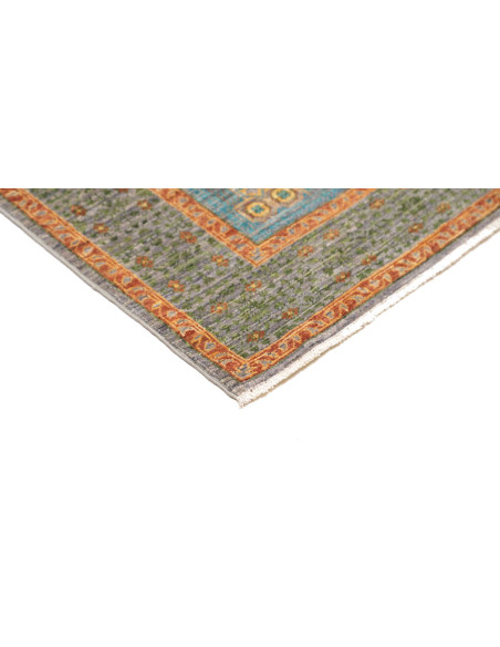 Tappeto Mamlouk Pakistan 100x146 Verde Salvia B