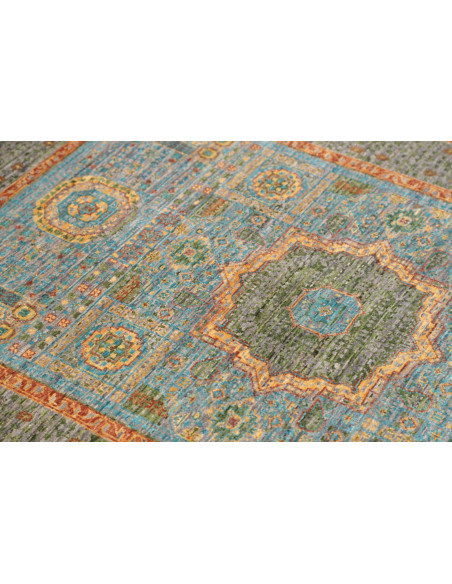 Tappeto Mamlouk Pakistan 100x146 Verde Salvia B