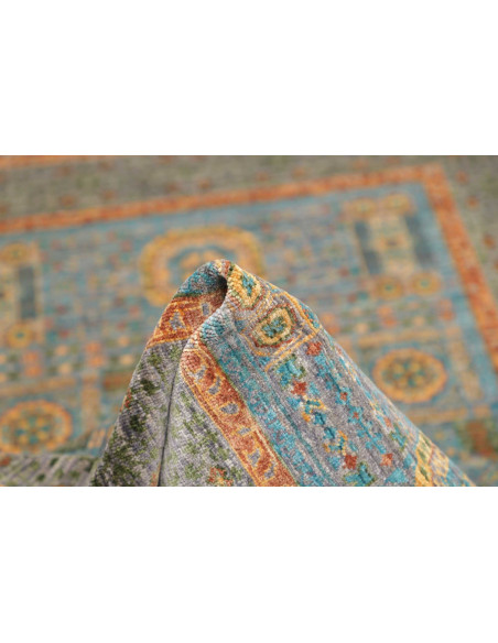 Tappeto Mamlouk Pakistan 100x146 Verde Salvia B