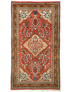 Tappeto Hamadan Persia marrone giallo 74x133