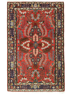 Rug Hamadan Persia grey maroon 80x131