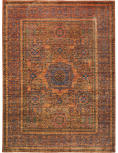 Tappeto Mamlouk Pakistan 146x200 Terracotta Blu