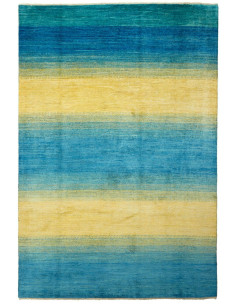 Rug Shayan Pakistan blue brown 199x292
